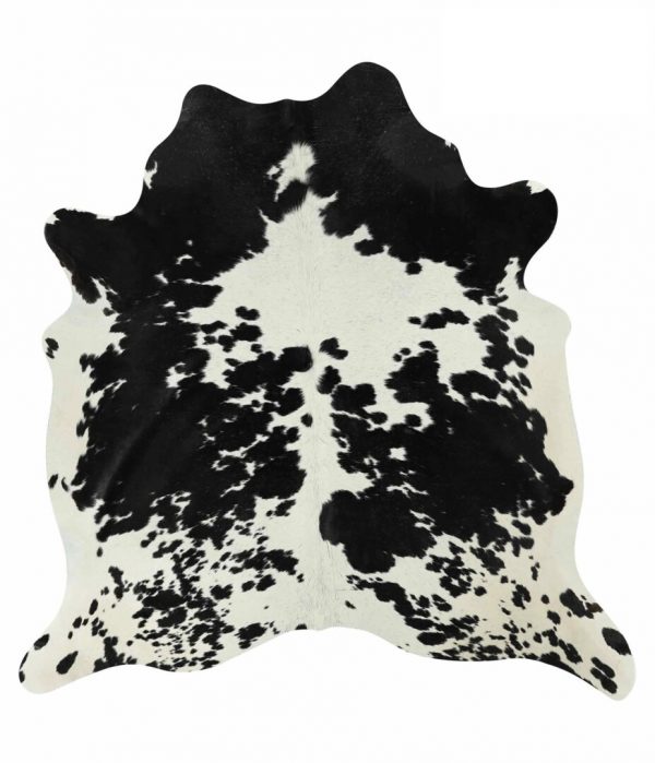 Black White Salt And Pepper Real Cowhide Rug