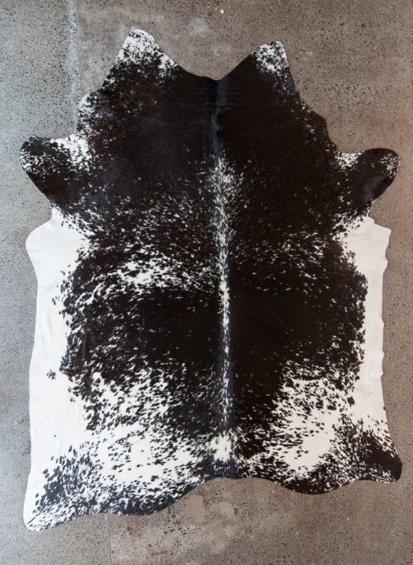 Salt & Pepper Real Cowhide Rug