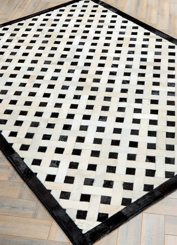 Real Cowhide Patchwork Rug