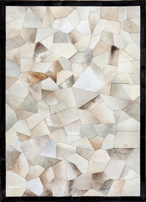 Real Cowhide Patchwork Rug