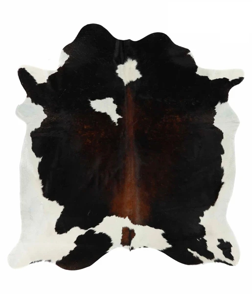 Crossfabs Cowhide Tri Color Rug 100% Genuine Leather Cow Skin New Carpet -XLarge