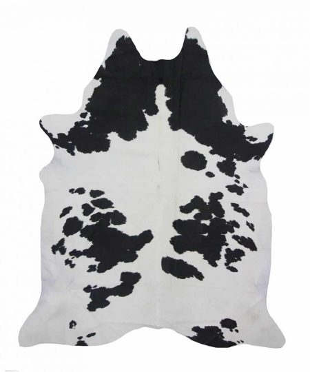 Black White Real Cowhide Rug