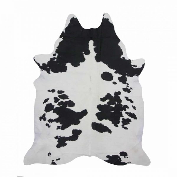 Black White Real Cowhide Rug