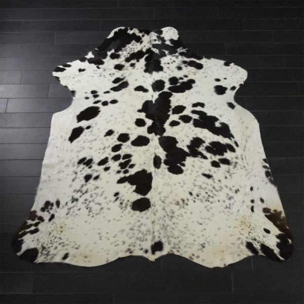 Black White Real Cowhide Rug