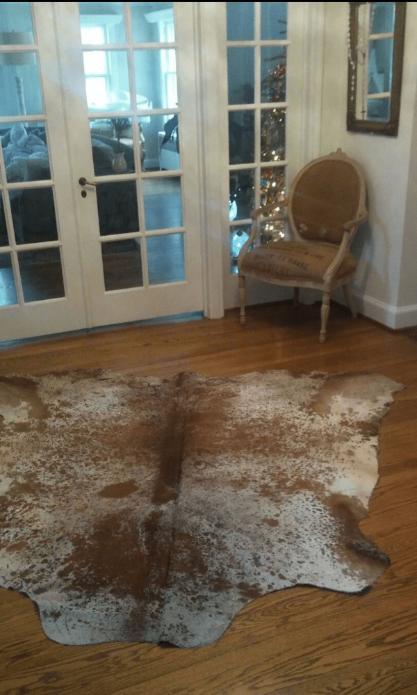 Brown Salt & Pepper Cowhide Rug