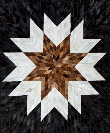 Real Cowhide Patchwork Rug