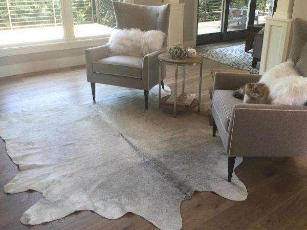 Real Grey Cowhide Rug