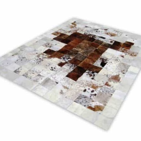 Real Cowhide Patchwork Rug