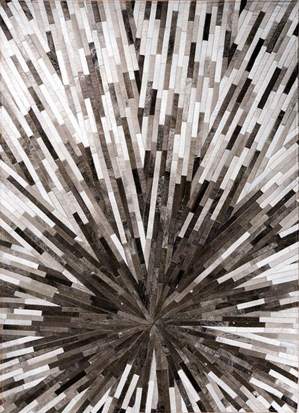 Amazing 3D Cowhide Patchwork Rug